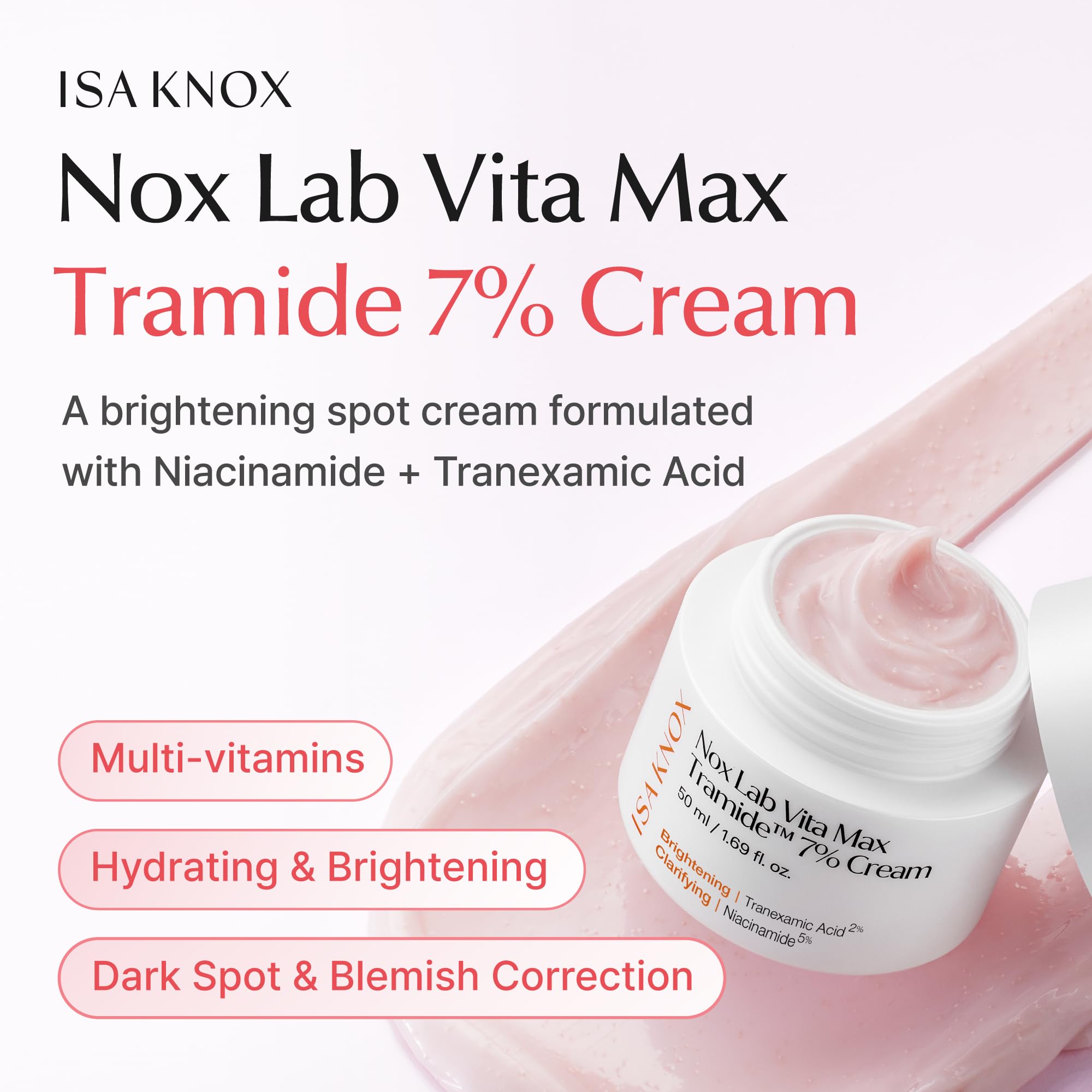 Amazon.com: Isa Knox Nox Lab Vita Max Tramide 7% Cream (1.69 fl oz